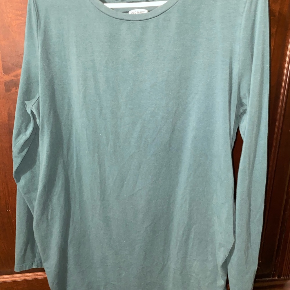 Maternity Long Sleeve Crew Neck Tee - Picture 2 of 2